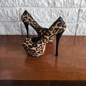 Sam Edelman Leopard Print Stiletto